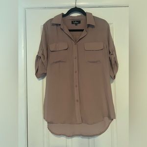 Best of friends mauve button up top from Lulus. Size Large barely worn